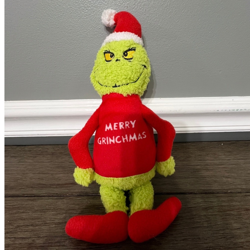 Dr. Seuss For Pets Grinch‎ Squeaky Dog Toy Christmas Plush Pet Gift